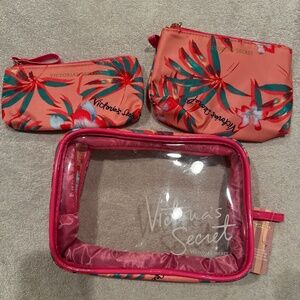 Victoria’s Secret 3-piece Set Cosmetic Bag, NWT